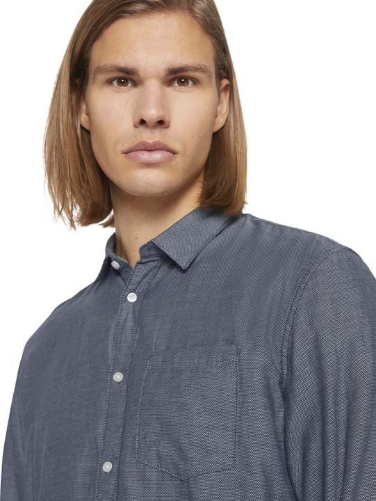 Produktbild Tom Tailor Hemd Shirt fein strukturiert mit Bio Baumwolle (M)