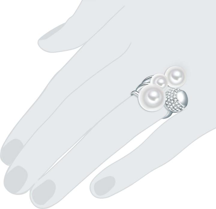 Immagine prodotto Lulu & Jane Perlina in ottone da donna in vetro e conchiglia argento - 29297 (52)