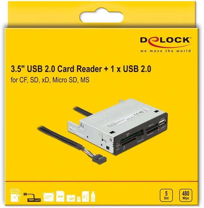 Image du produit Delock Lecteur de cartes 91708 (USB 2.0)