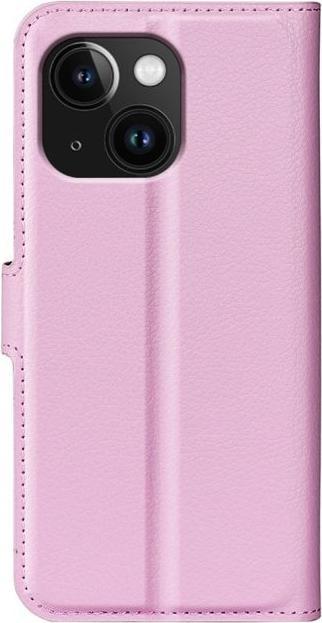 Actual product image MU Classic Litchi Leather Bookcover Series (Apple iPhone 15)
