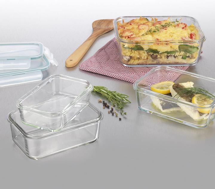 Produktbild Gourmetmaxx 4er Set Glasfrischhaltedosen (3.65 l)