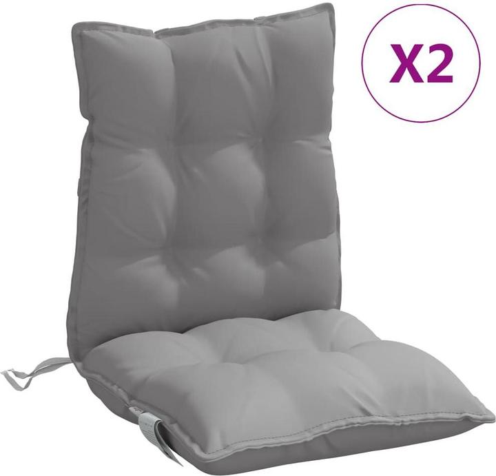 Produktbild VidaXL Niedriglehner-Auflagen 2 Stk. Oxford-Gewebe (100 x 50 x 7 cm)