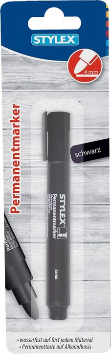 Produktbild Toppoint Permanent Marker-schwarz (Schwarz, 5 mm, 1 x)