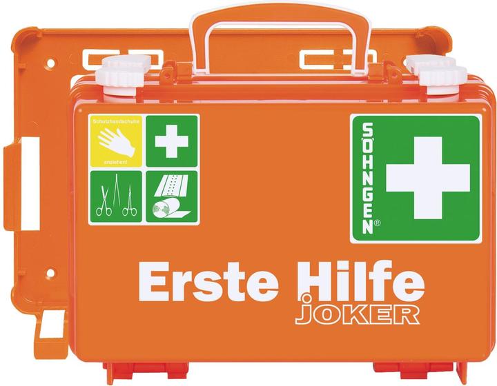 Produktbild Söngen Erste-Hilfe-Koffer Quick-CD Joker, DIN 13157, 3 Ebenen, m. Drehverschlüssen, inkl. Wandhalterung (Erste Hilfe Set Zubehör)