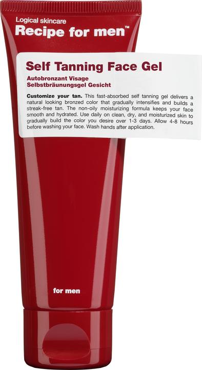 Produktbild Recipe for men Self Tanning Face Gel (Selbstbräunungsspray, 75 ml)