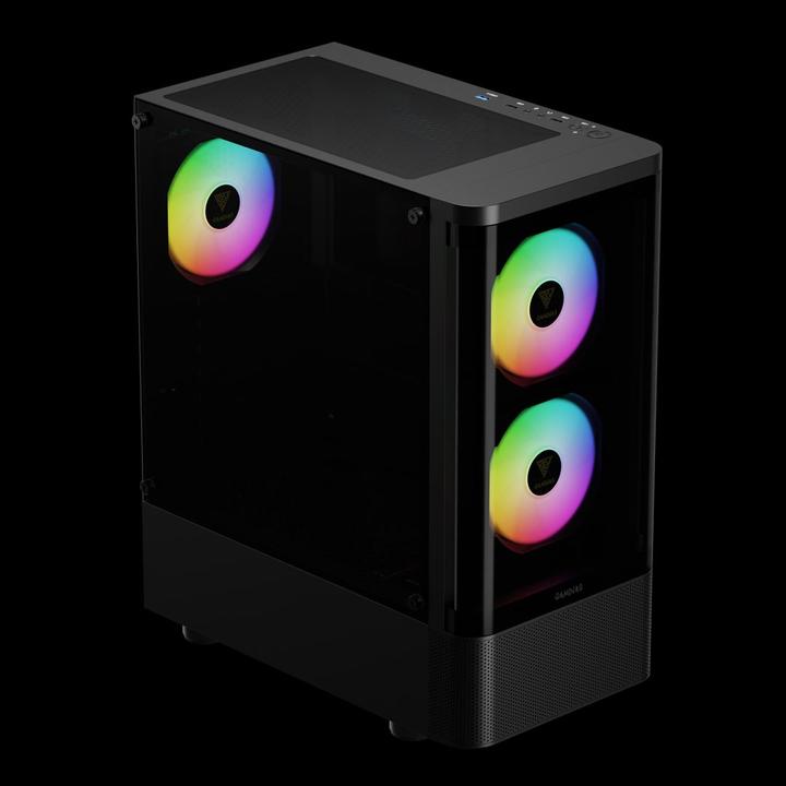 Productafbeelding Gamdias Boitier Moyen Tour ATX Talos E3 CG RGB avec panneaux vitrés (Noir) (ATX)