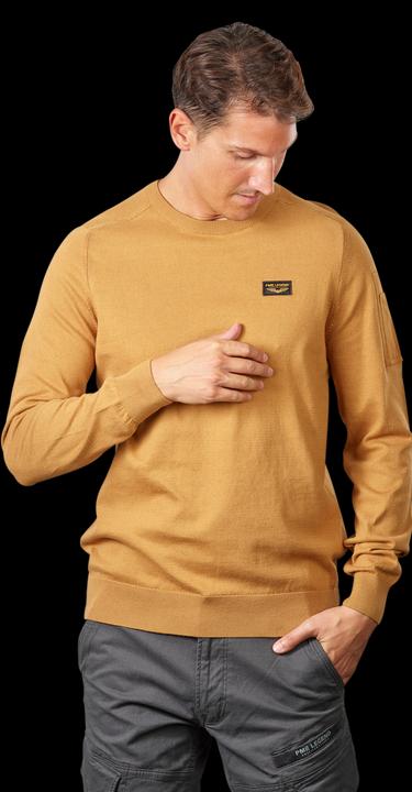 Pme Legend Buckley Knit Pullover Round Neck Wood Thrush