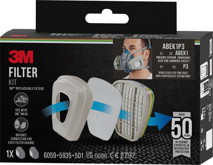 Produktbild 3M Ersatzfilter (ABEK1P3, 2 x)