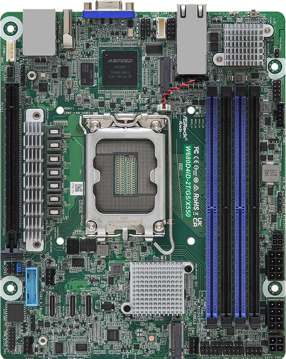 AsRock W680D4ID-2T/G5/X550 (LGA 1700, Intel W680, Deep Mini-ITX)