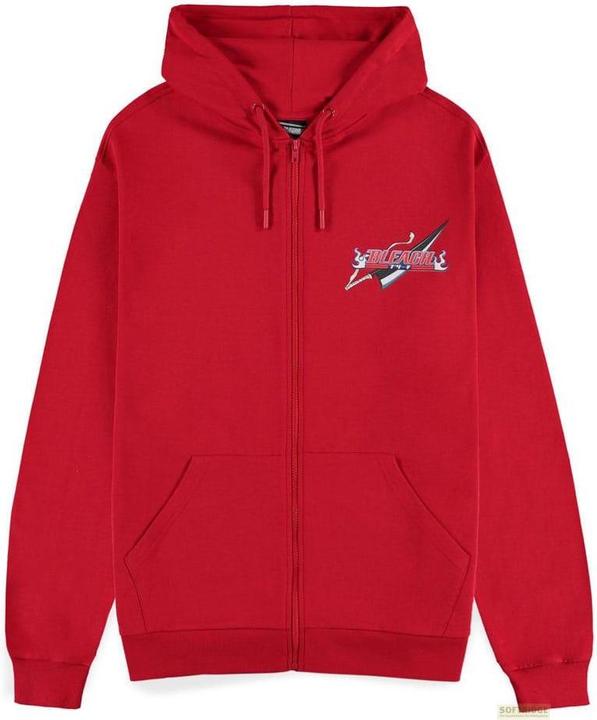 Immagine prodotto Difuzed Giacca Bleach con cappuccio e zip rossa taglia M (M)