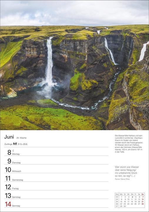 Actual product image Harenberg Berge Wochenplaner 2026 - 53 faszinierende Fotografien (Hardcover, German)
