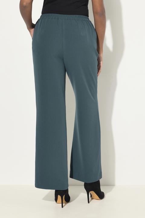 Image du produit Ulla Popken Pantalon de tailleur à jambe droite et large. Taille élastique (42)