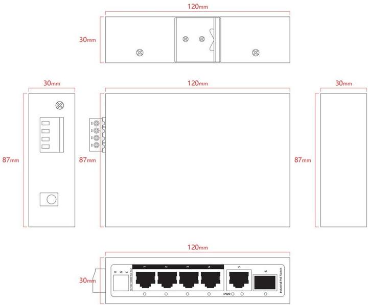 Produktbild Ernitec 6-port 1000Mbps Intelligent (6 Ports)