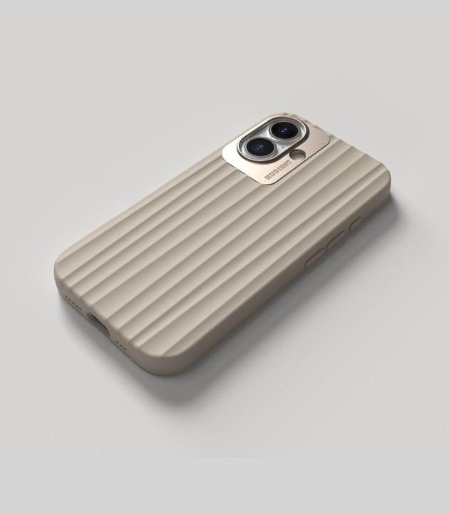 Actual product image Nudient Back Cover Bold MagSafe iPhone 16 Linen Beige (Apple iPhone 16)