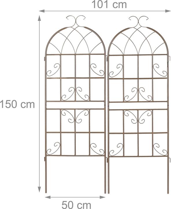 Actual product image Relaxdays 2x trellis (2 cm, 50 cm)