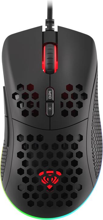 Produktbild Genesis for games Krypton 555 with cable, 8000 DPI, USB 2.0, Black (Kabelgebunden)