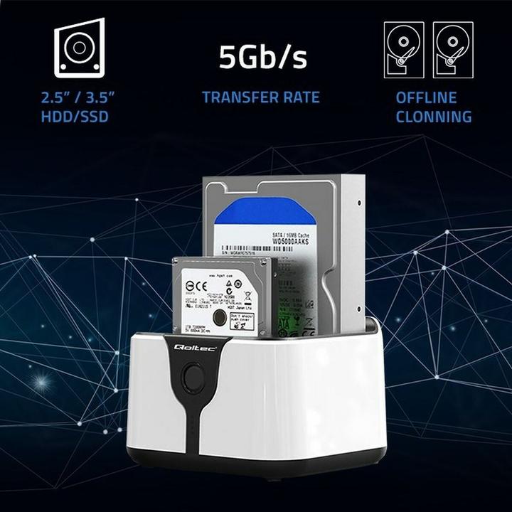 Actual product image Qoltec Stacja dokujaca do dysków HDD S