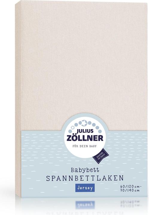 Produktbild Julius Zöllner Jersey Spannbettlaken für Babymatratzen 60x120 bis 70x140cm, shell