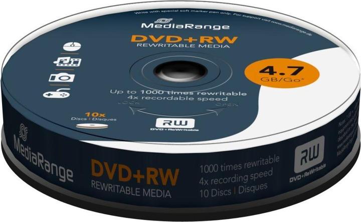Produktbild MediaRange 10 x DVD+RW (10 x)