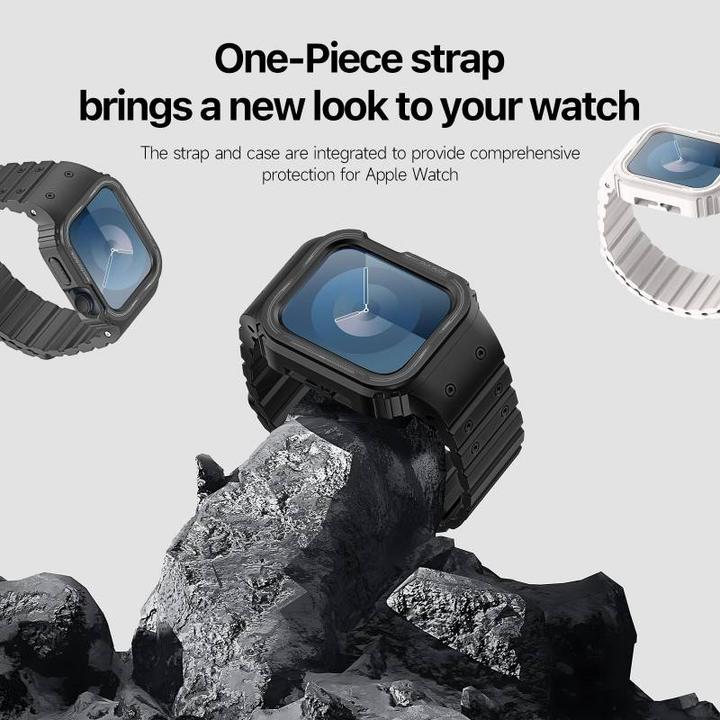Actual product image Dux Ducis OA Strap Apple Watch 38mm/40mm/41mm - Black (38 mm, 40 mm, 41 mm, Silicone (liquid))