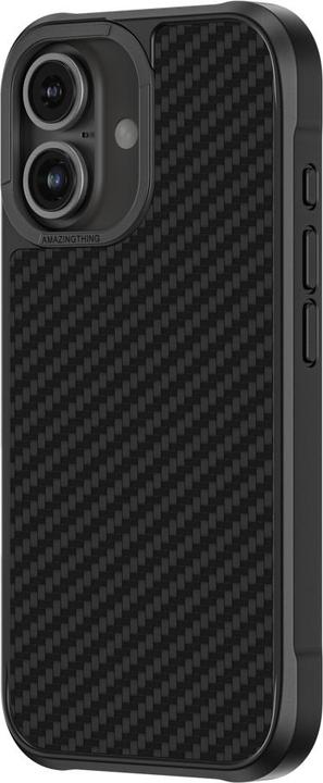 Produktbild Amazingthing Titan Max Case mit 1500D Aramidfasern für iPhone 16 - Schwarz (Apple iPhone 16)