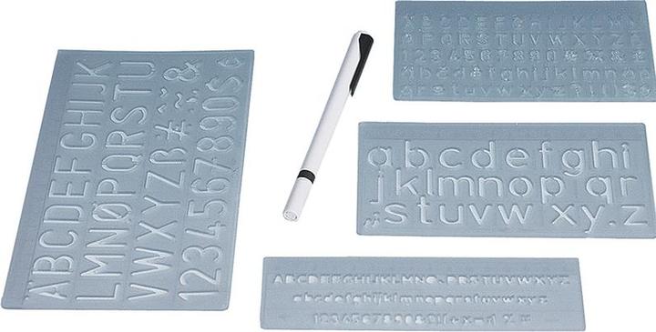 Actual product image Wedo Stencil Set with Pen (118 mm)