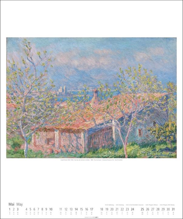 Produktbild Impressionismus Kalender 2026 (46 x 55 cm, Englisch, Deutsch)