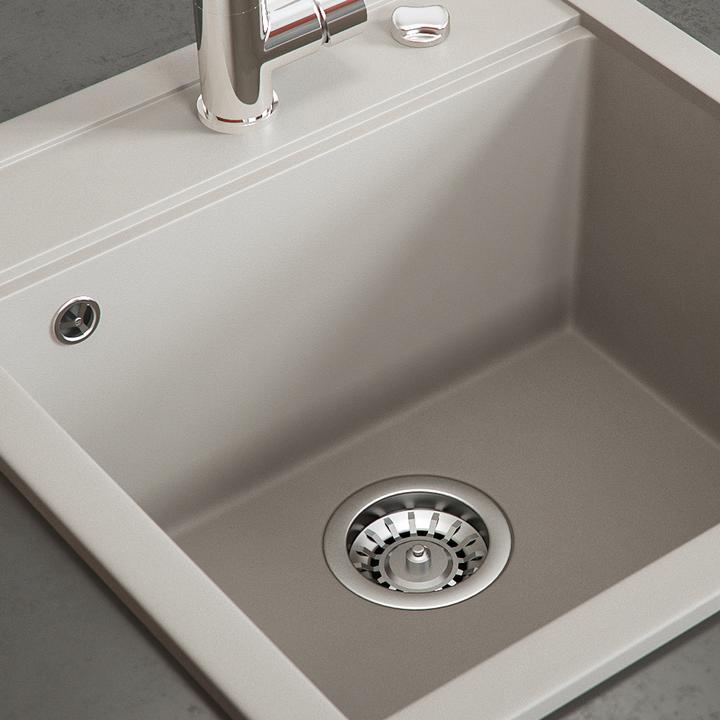 Actual product image Bergström Tesa (Fitted sink, 49 cm, 50 cm)