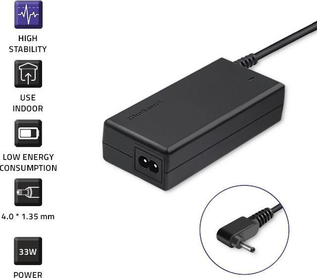Produktbild Qoltec 51507 - Notebook - Indoor - 100 - 240 V - 50 - 60 Hz - 33 W - 19 V (33 W)