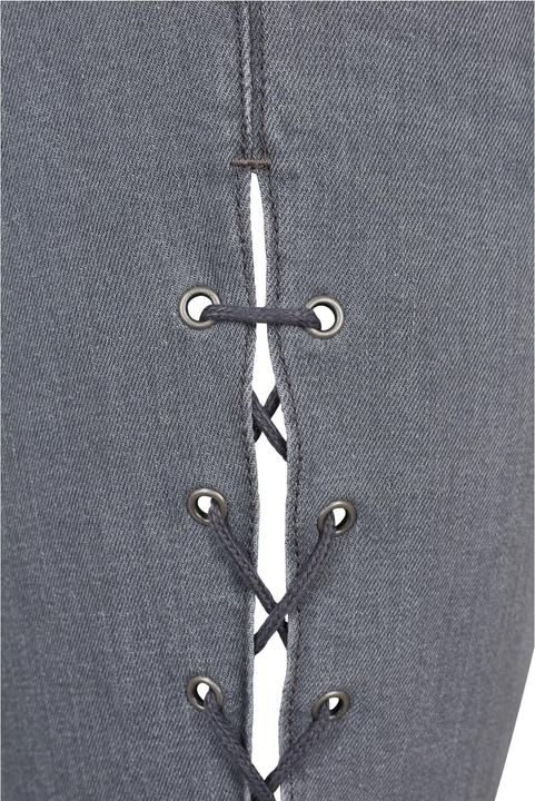 Actual product image Urban Classics Ladies Denim Lace Up Skinny Pants (29)