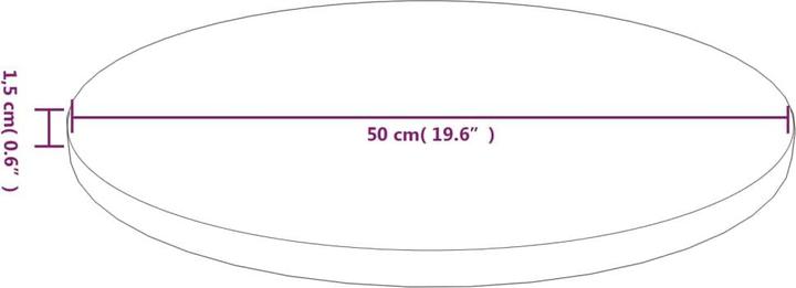 Image du produit VidaXL Jones (50 x 50 x 1.5 cm)