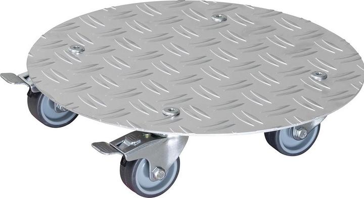 Wagner System Plant trolley, aluminium, max. load 150 kg, Ø 300 mm.