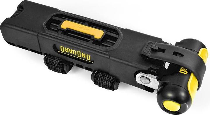 Onguard Fahrradbefestigung Link Plattenschloss Revolver X4P 8128 Faltung - 79 cm - 5 x Taste mit Cod