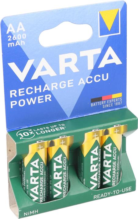 Produktbild Varta Recharge Accu Power (4 Stk., AA, 2600 mAh)