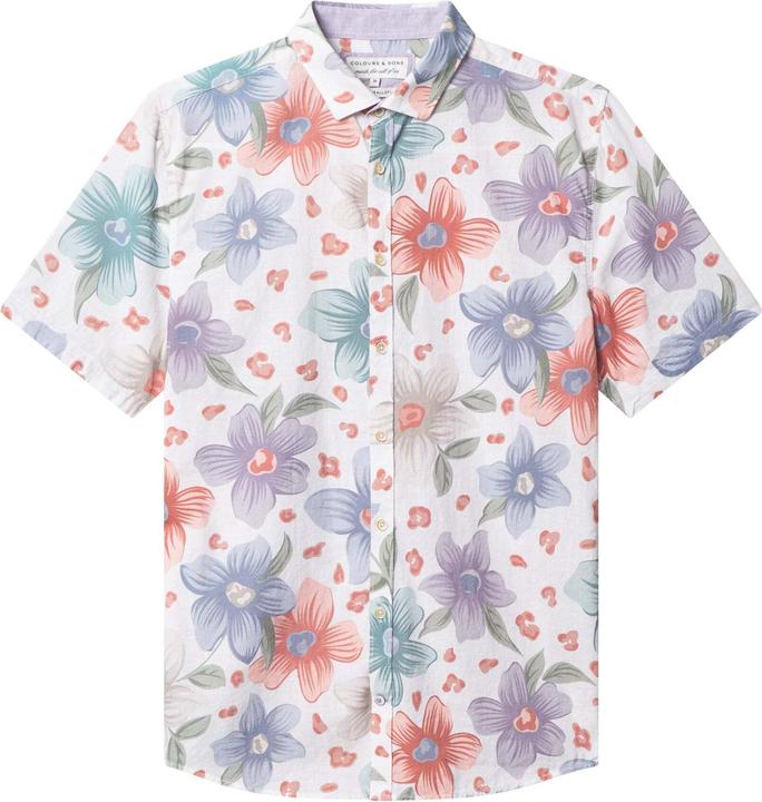 Colours & Sons Kurzarmhemd Shirt-Printed