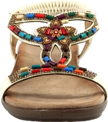 Actual product image Lunar Womens/Ladies Mariella Beaded Sandals (40)