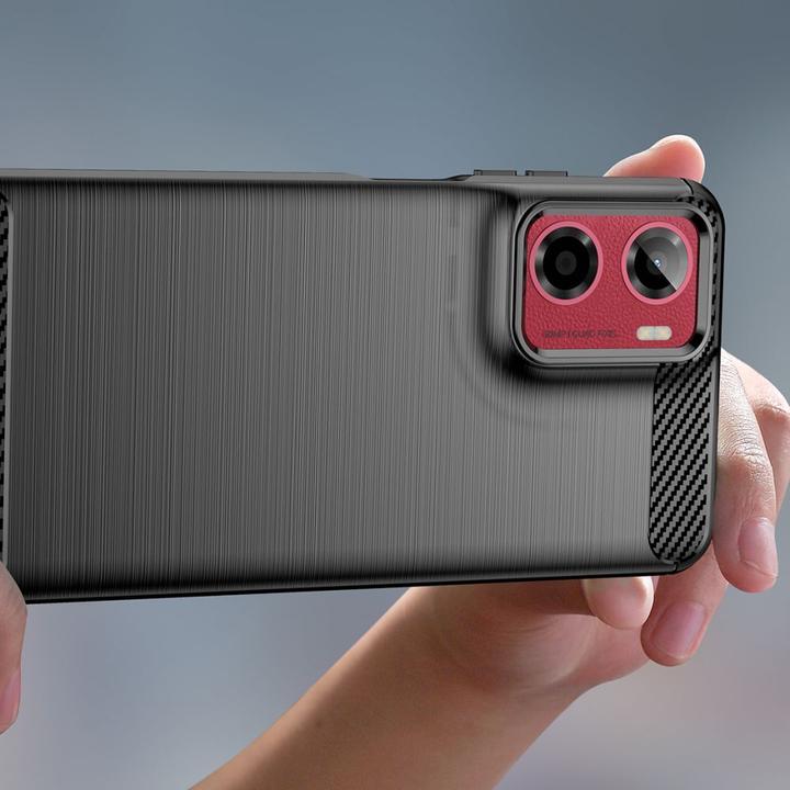 Produktbild Tech-Protect TPUCarbon Case for Motorola Moto G05 / E15 - Black (Motorola Moto G5)