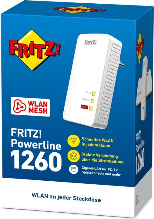 Produktbild AVM FRITZ!Powerline 1260 (1200 Mbit/s)