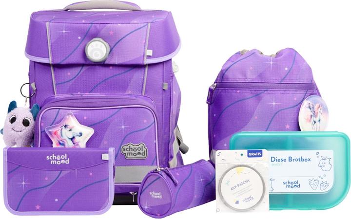 School-Mood Champion Maxx Pro Mila Schulranzen-Set 7-teilig (22 l)