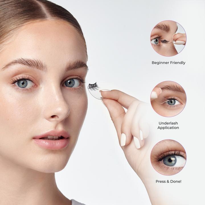 Actual product image KISS Impress Easy Tab False Eyelashes (Artificial eyelashes)