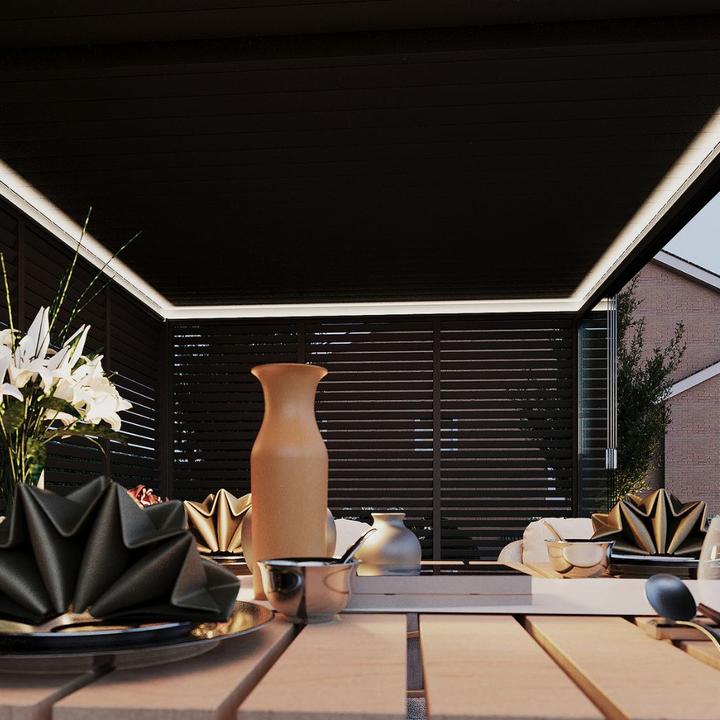 Image du produit Ventaris Éclairage LED périphérique de la pergola Lot de 2 (une longueur et une largeur) (400 cm, 2 cm)