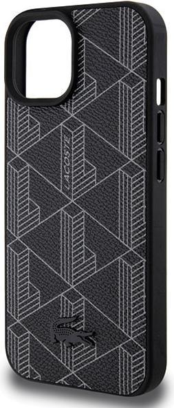 Actual product image Lacoste LCHMP15SPBSK iPhone 15 / 14 / 13 6.1" czarny/black hardcase Blend Monogram MagSafe (Apple iPhone 15)