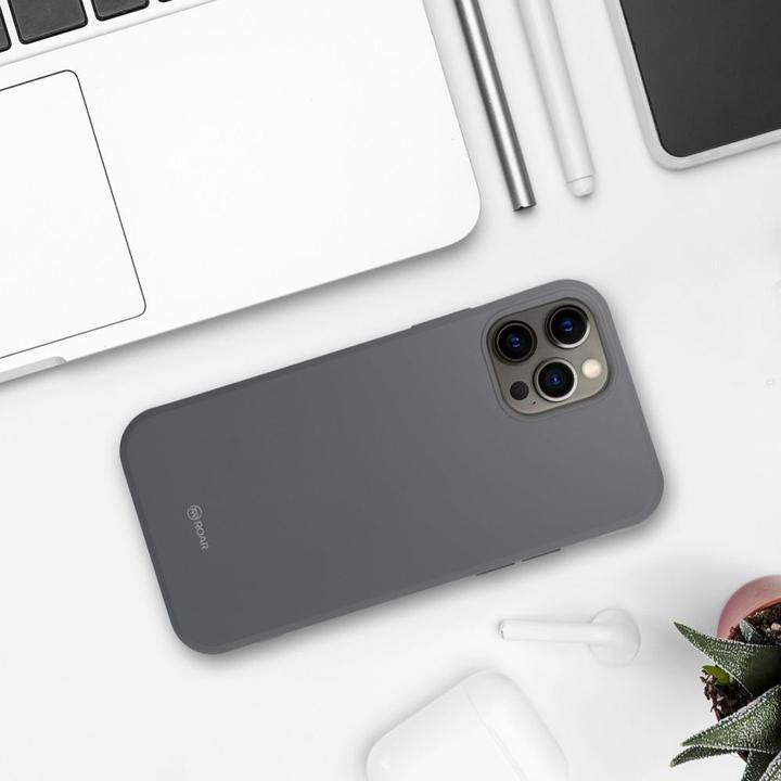 Actual product image Roar Back panel cover case COLORFUL JELLY for IPHONE 15 Pro grey (Apple iPhone 15 Pro)