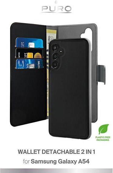 Immagine prodotto Puro Portafoglio staccabile - Custodia 2w1 Samsung Galaxy A54 5G (czarny) (Samsung Galaxy F54)