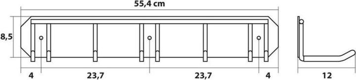 Produktbild Lampa Garagen Wand Organizer für Besen, Werkzeuge, Skier usw.
