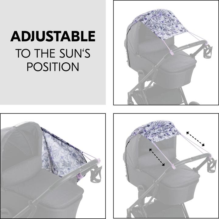 Produktbild Hauck Pushchair Sunshade Floral Grey