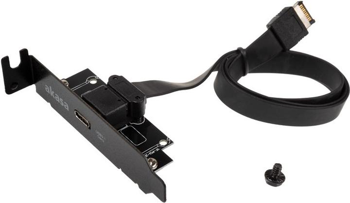 Actual product image Akasa Low Profile PCI Bracket Adapter, USB 3.1 Type C