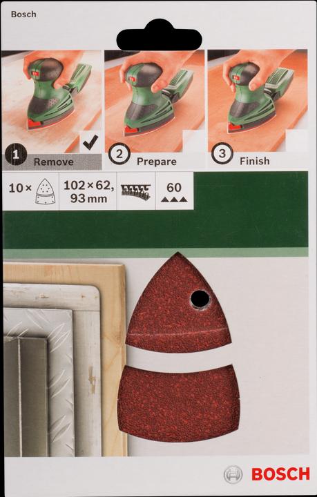 Actual product image Bosch Zubehör Multisander Sanding Sheet Set K60 (60)