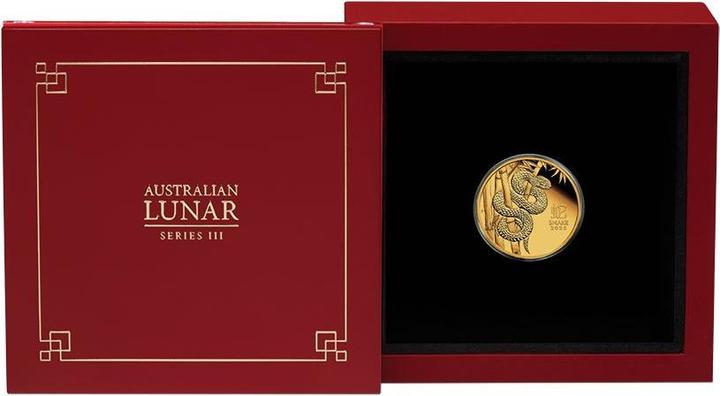 Actual product image The Perth Mint Gold Lunar III Schlange 1/10 oz PP - 2025 (999.90, 2025)