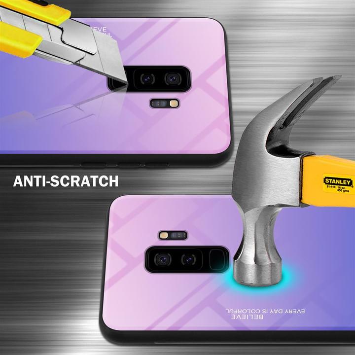 Produktbild Cadorabo TPU 2 Farben Glas Cover (Samsung Galaxy S9+)